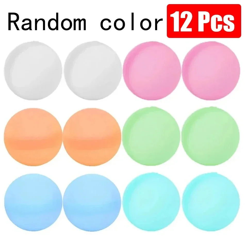 Swimming Pool Magnetic Reusable Water Balloons Refillable Water Balloon Quick Fill Self Sealing Water Bomb Splash Balls for Kids