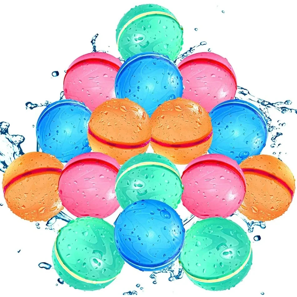 Swimming Pool Magnetic Reusable Water Balloons Refillable Water Balloon Quick Fill Self Sealing Water Bomb Splash Balls for Kids