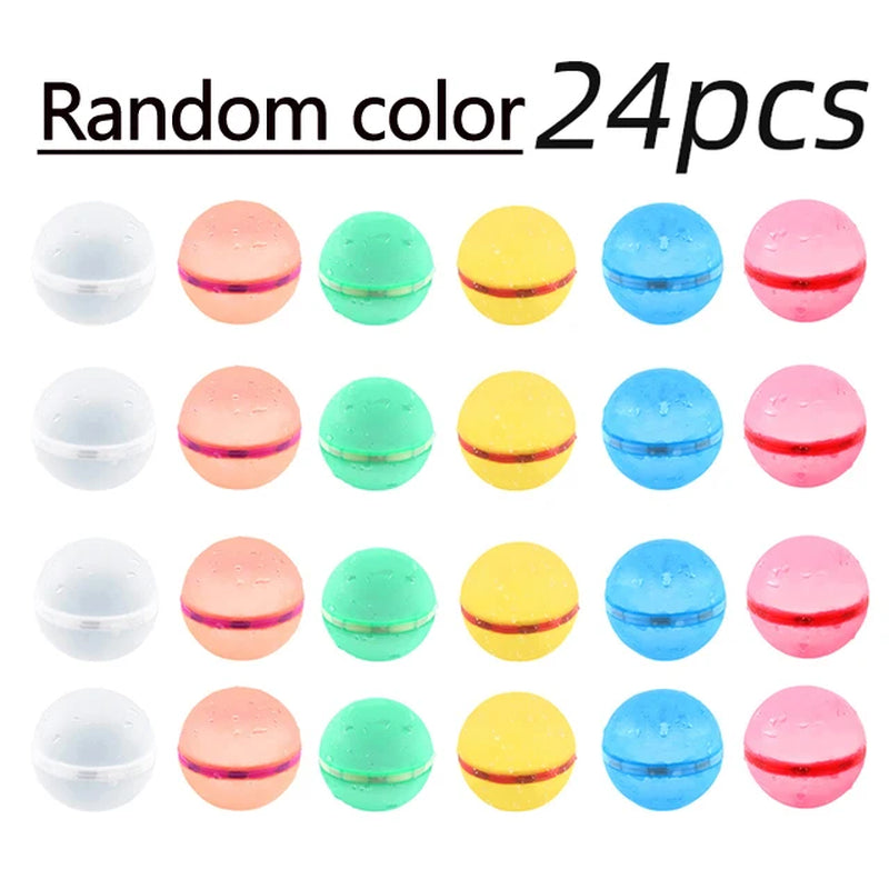 Swimming Pool Magnetic Reusable Water Balloons Refillable Water Balloon Quick Fill Self Sealing Water Bomb Splash Balls for Kids