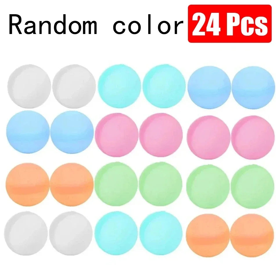 Swimming Pool Magnetic Reusable Water Balloons Refillable Water Balloon Quick Fill Self Sealing Water Bomb Splash Balls for Kids