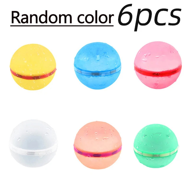 Swimming Pool Magnetic Reusable Water Balloons Refillable Water Balloon Quick Fill Self Sealing Water Bomb Splash Balls for Kids
