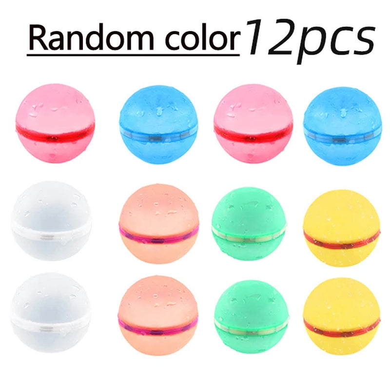 Swimming Pool Magnetic Reusable Water Balloons Refillable Water Balloon Quick Fill Self Sealing Water Bomb Splash Balls for Kids