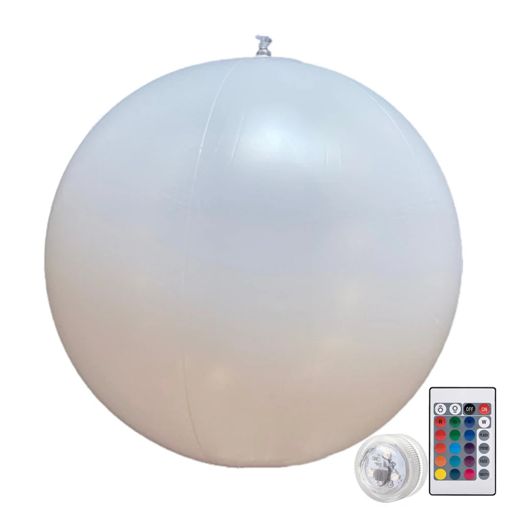 Outdoor LED Garden Ball Remote Control LED Glowing Balloon 16 Colors Summer Water Game Ball Light Beach Wedding Party Decoration